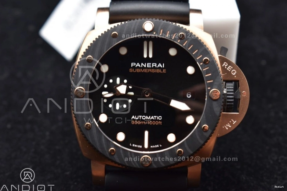 W Black Dial Unisex on SBF Black Best Edition 1:1 Strap PAM1070 Rubber P 434 0825